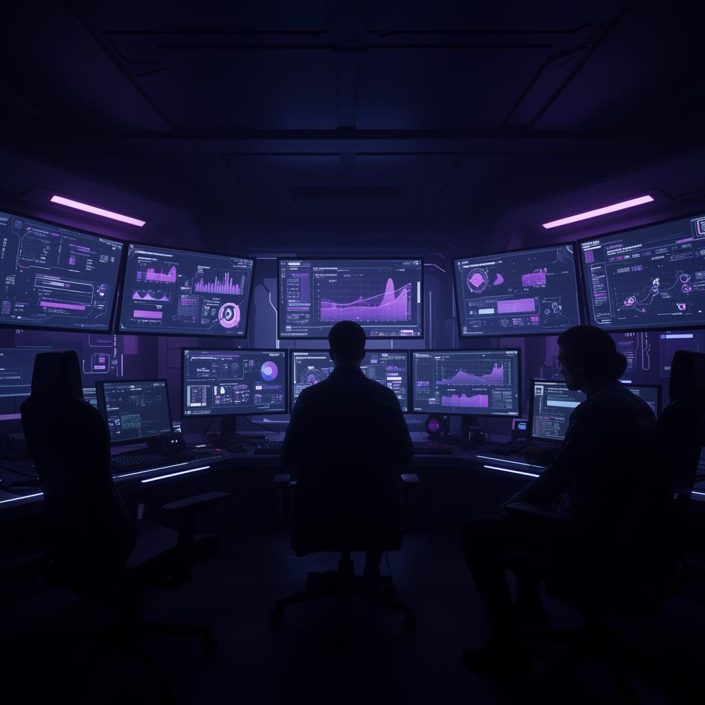 Sala de controle de operação digital